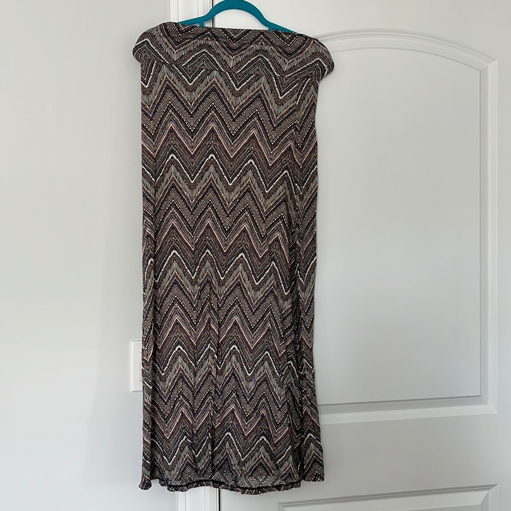 Living Doll Zigzag Print Maxi Skirt // Size M